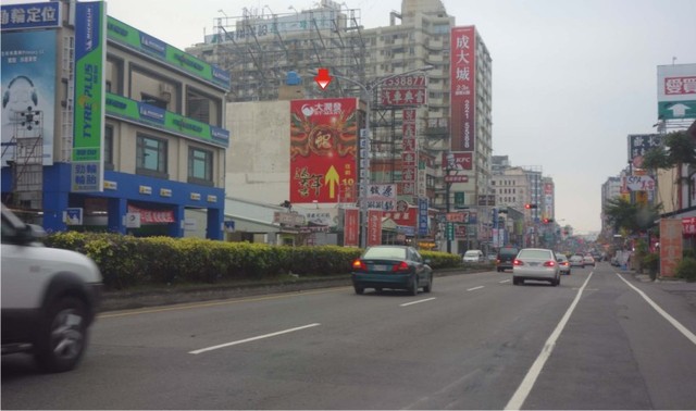 N-0634壁面廣告塔-台南市永康區中正北路158號-永康往市區方向廣告看板