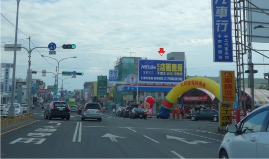 N-0360A鐵架廣告-台南市永康區中正南路661號-台南科技大學、永康交流道方向廣告看板