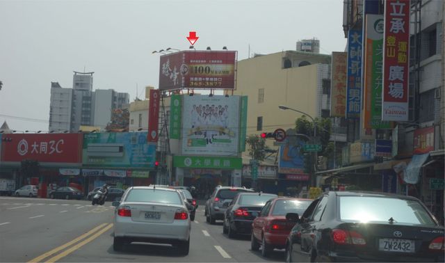 P-0254鐵架廣告塔-高雄市楠梓區建楠路39號-往楠梓火車站方向廣告看板